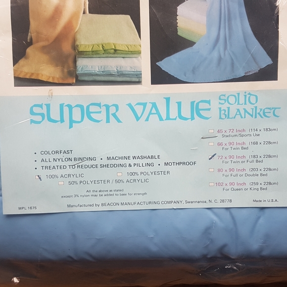 Vintage Blue Beacon Blanket - Picture 2 of 4